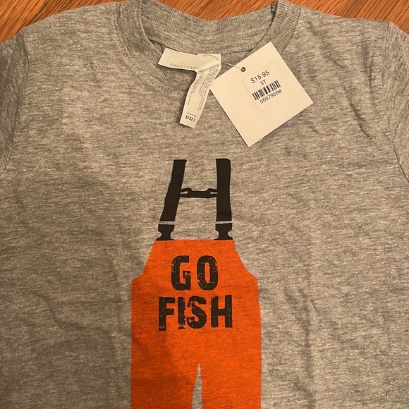 “Go Fish” T-Shirt. NEW with Tags Size 4T. - Picture 3 of 3